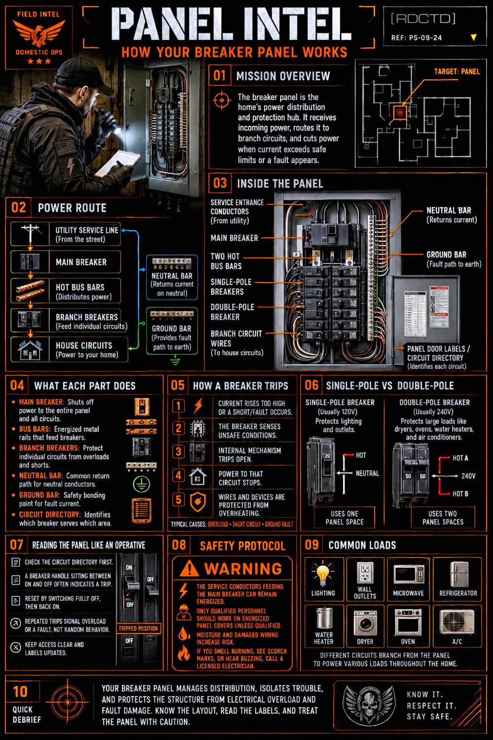 Home Breaker Panel Guide Infographic PDF | RDCTD Tradecraft
