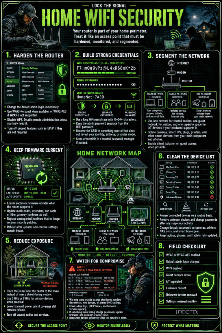 Home WiFi Security Infographic PDF | RDCTD Tradecraft