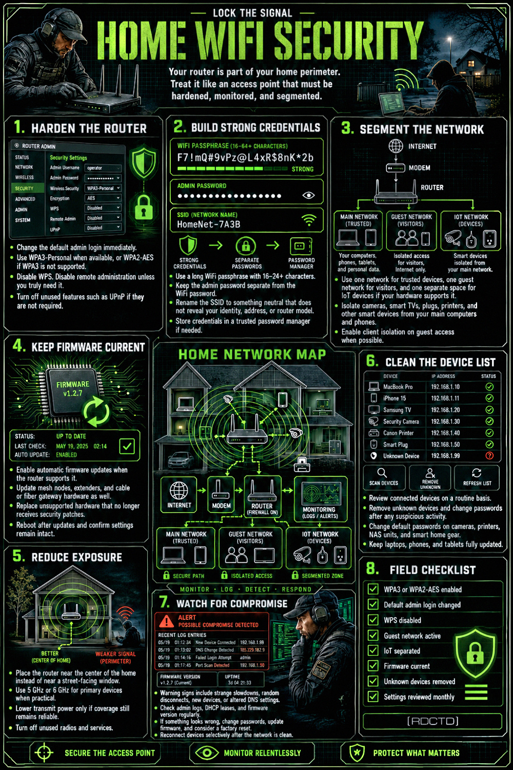 Home WiFi Security Infographic PDF | RDCTD Tradecraft