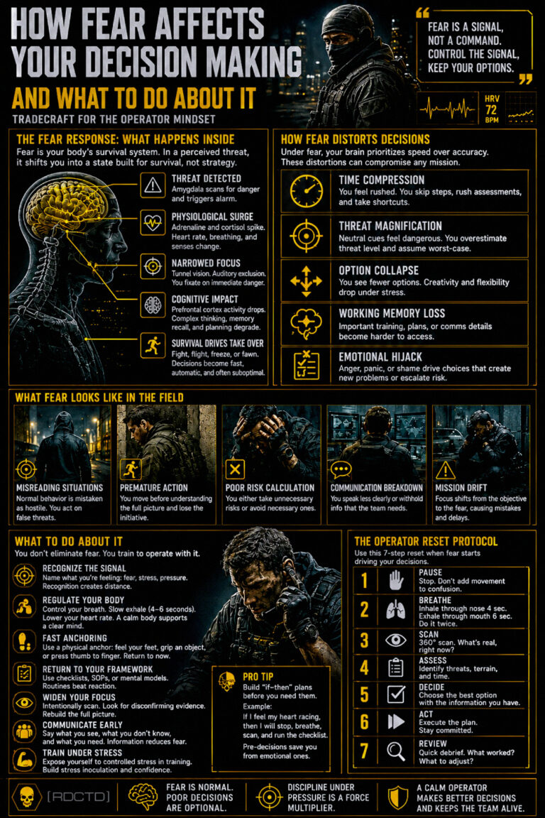 How Fear Affects Your Decision Making 453 Infographic PDF | RDCTD Tradecraft