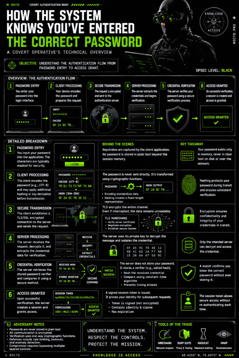 How Passwords Work Infographic PDF | RDCTD Tradecraft