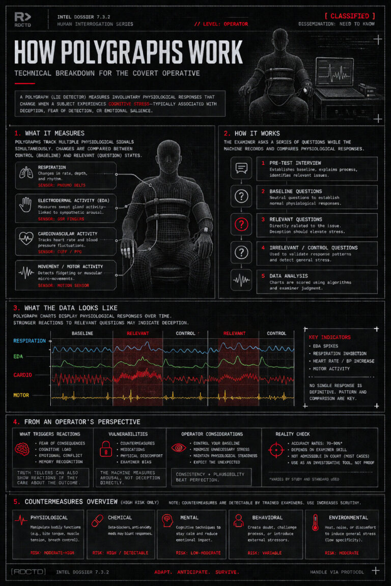 How Polygraphs Work Infographic | RDCTD Tradecraft
