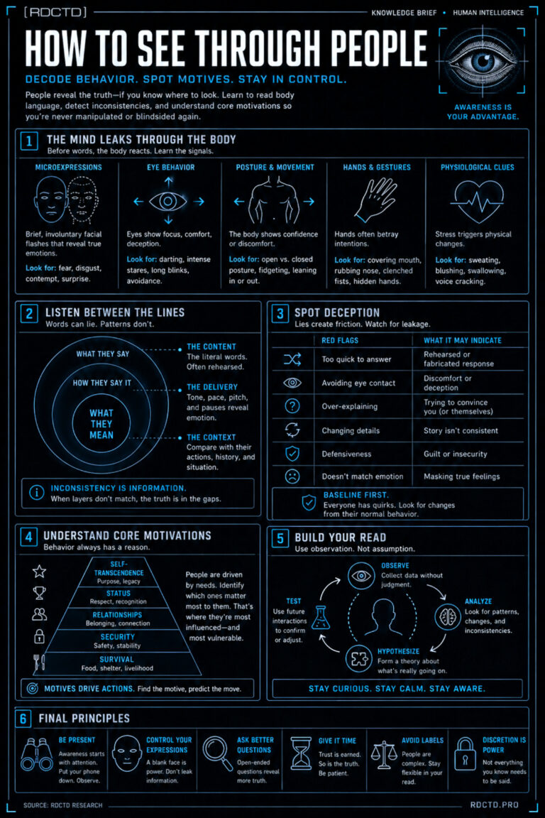 How to See Through People Infographic | RDCTD Tradecraft