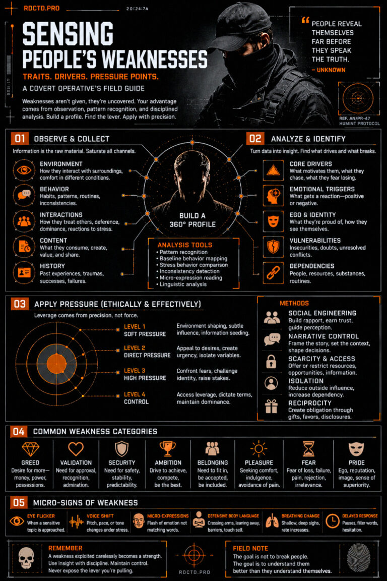 Human Weakness Infographic PDF | RDCTD Tradecraft