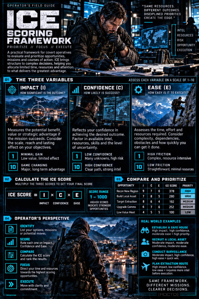 ICE Scoring Framework Infographic PDF | RDCTD Tradecraft