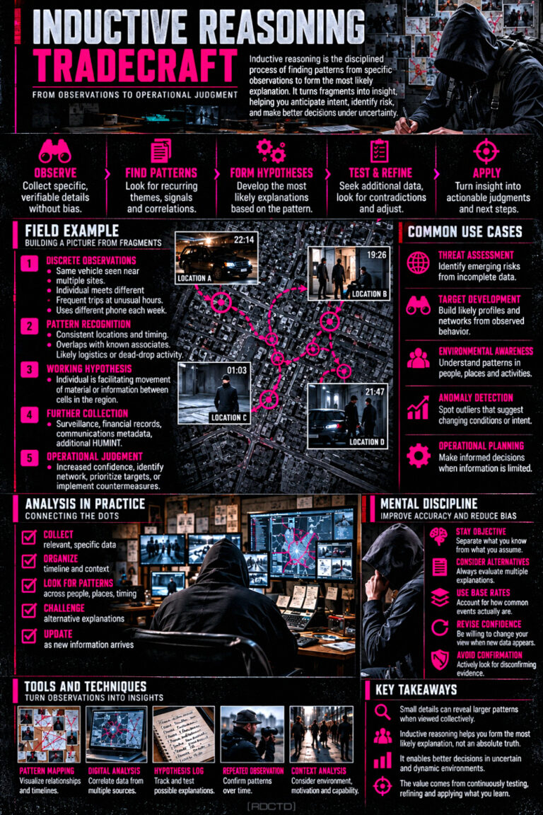 Inductive Reasoning Tradecraft Infographic PDF | RDCTD Tradecraft