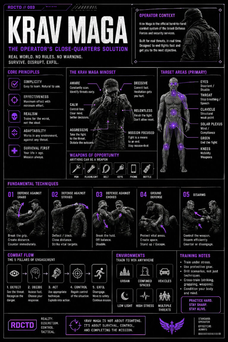Krav Maga Infographic | RDCTD Tradecraft