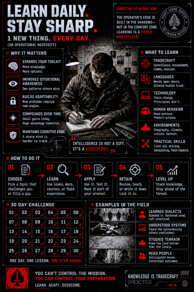 Learn 1 Thing Everyday Infographic PDF | RDCTD Tradecraft