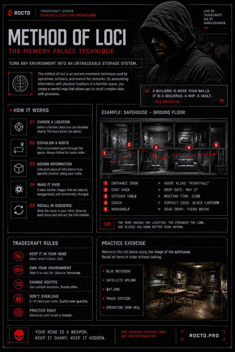 Method of Loci Infographic | RDCTD Tradecraft