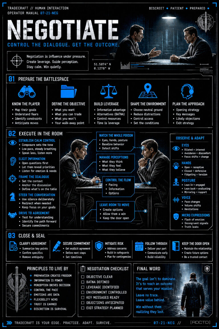 Negotiating Infographic | RDCTD Tradecraft