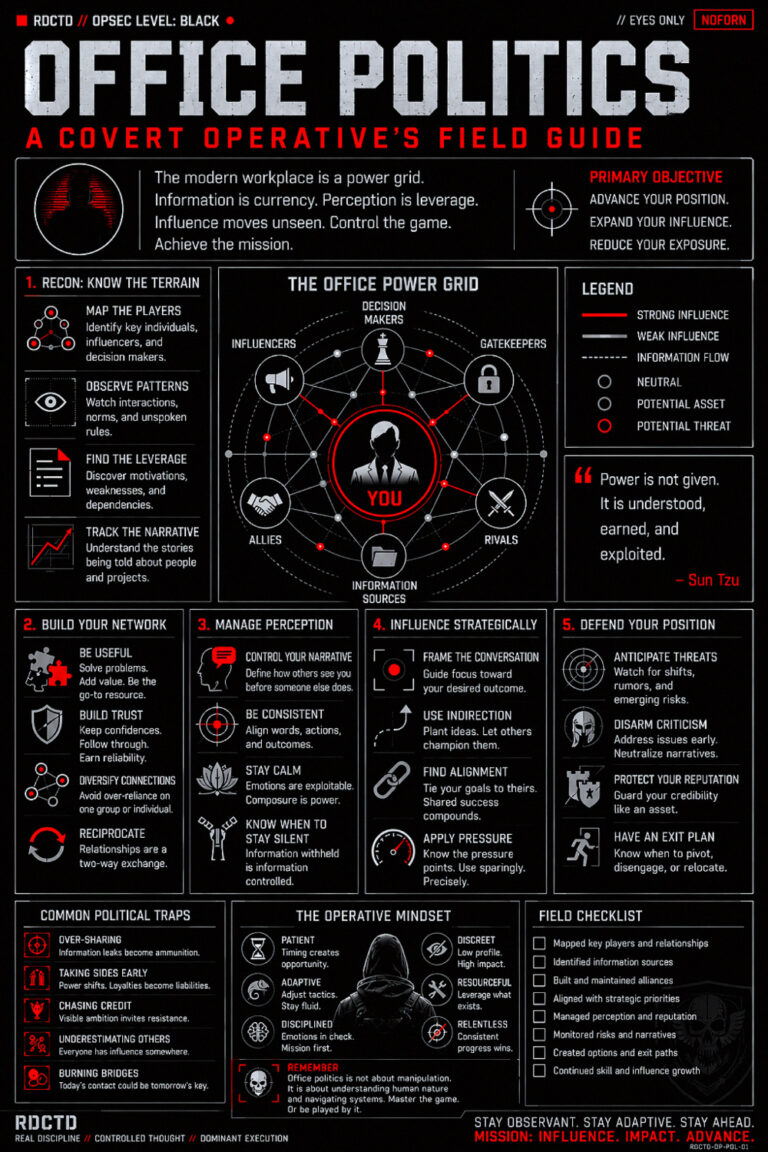 Office Politics Infographic | RDCTD Tradecraft