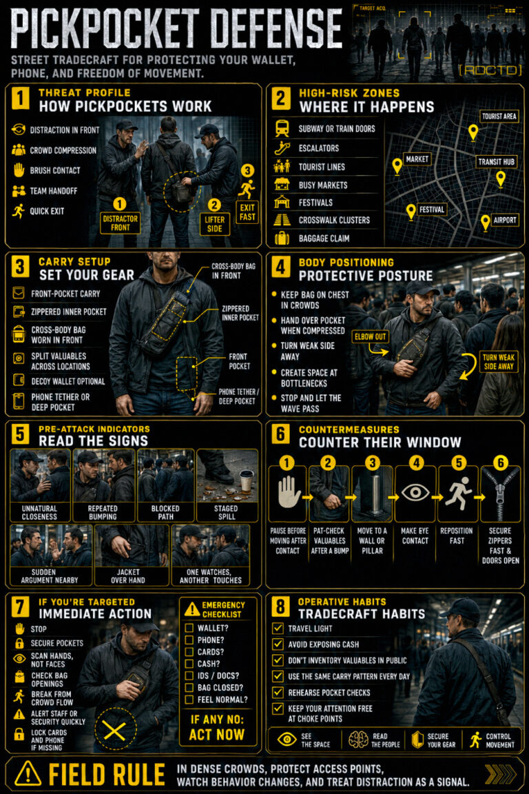 Pickpocket Defense Guide Infographic PDF | RDCTD Tradecraft