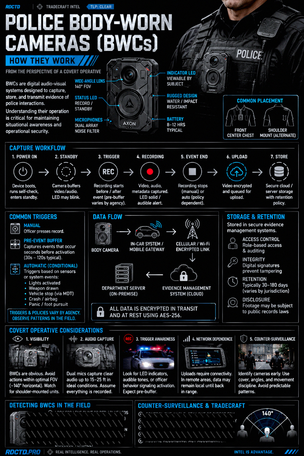 Police Body-Worn Cameras Infographic PDF | RDCTD Tradecraft