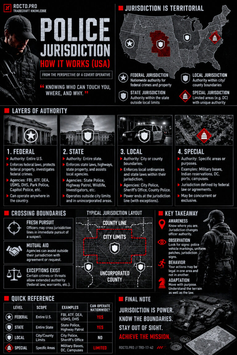 Police Jurisdiction Infographic PDF | RDCTD Tradecraft