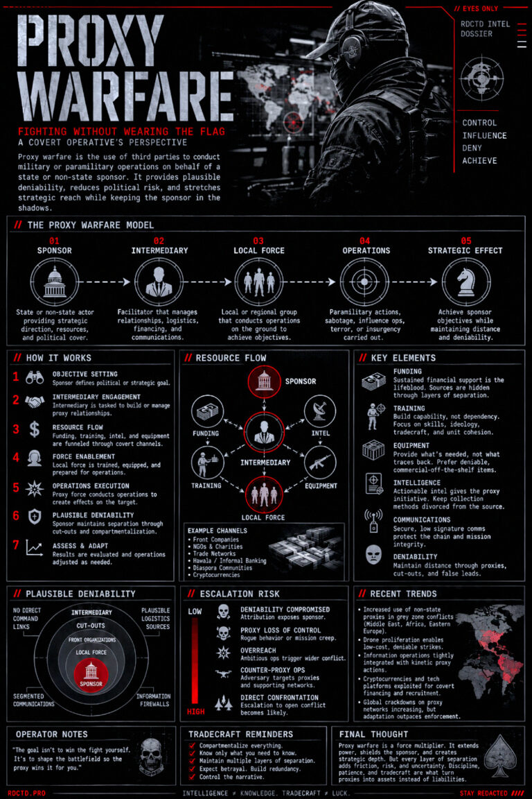 Proxy Warfare Infographic PDF | RDCTD Tradecraft