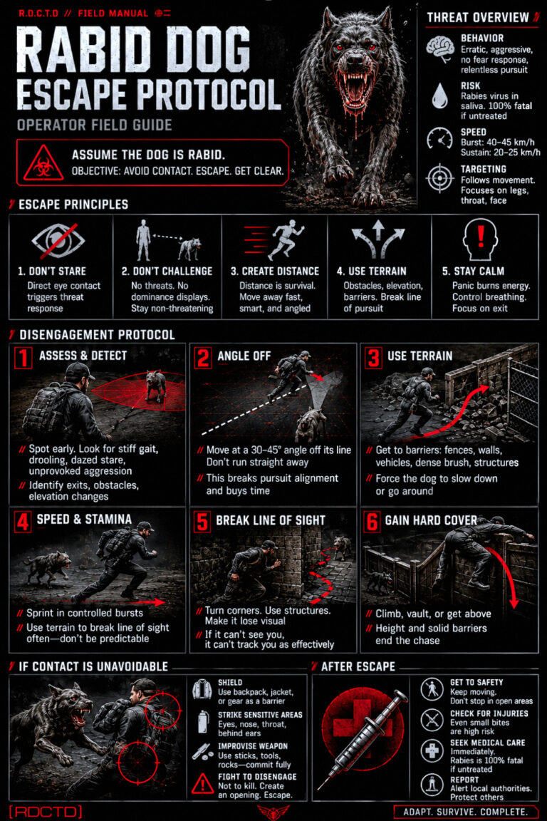 Rabid Dog Escape Protocol Infographic PDF | RDCTD Tradecraft
