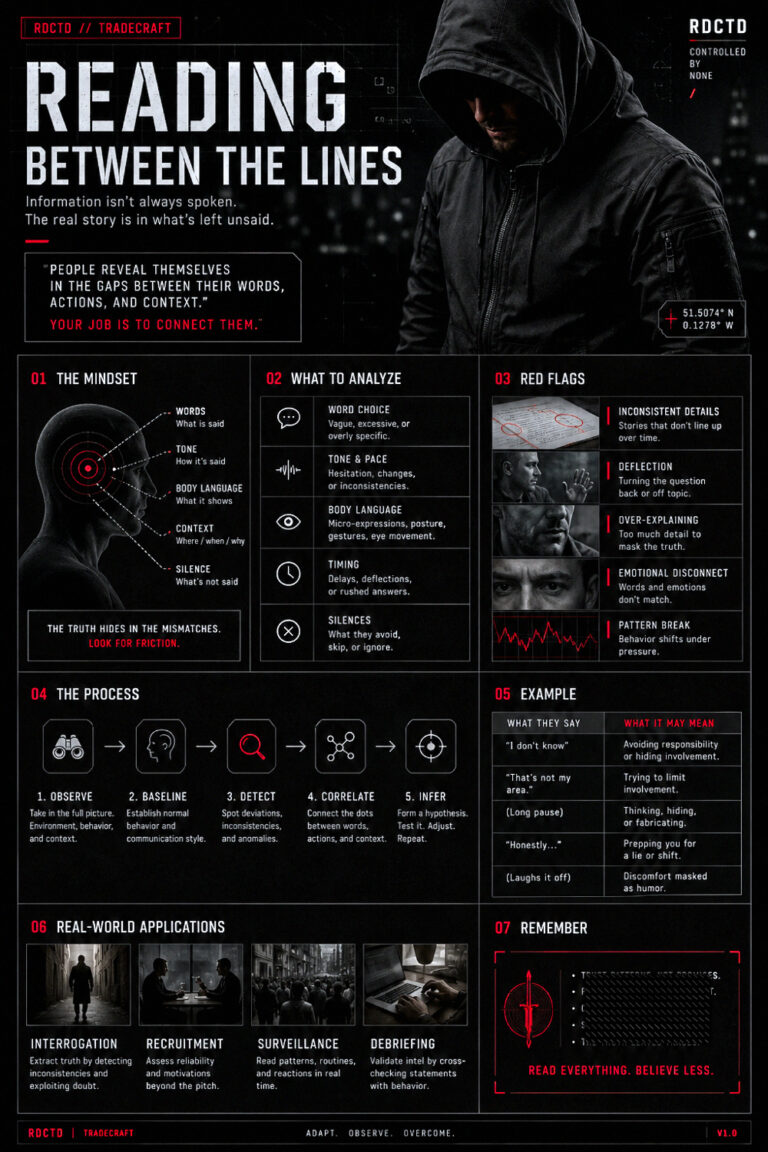 Reading Between The Lines Infographic | RDCTD Tradecraft
