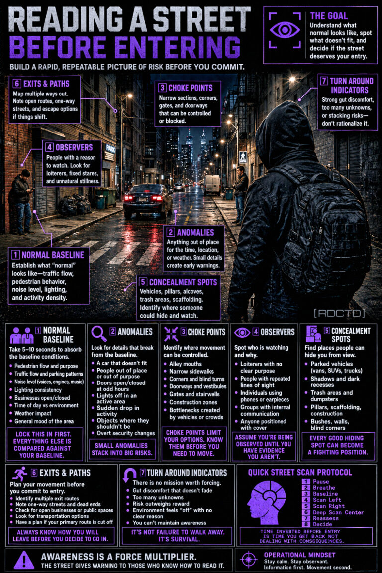 Reading a Street Before Infographic PDF | RDCTD Tradecraft