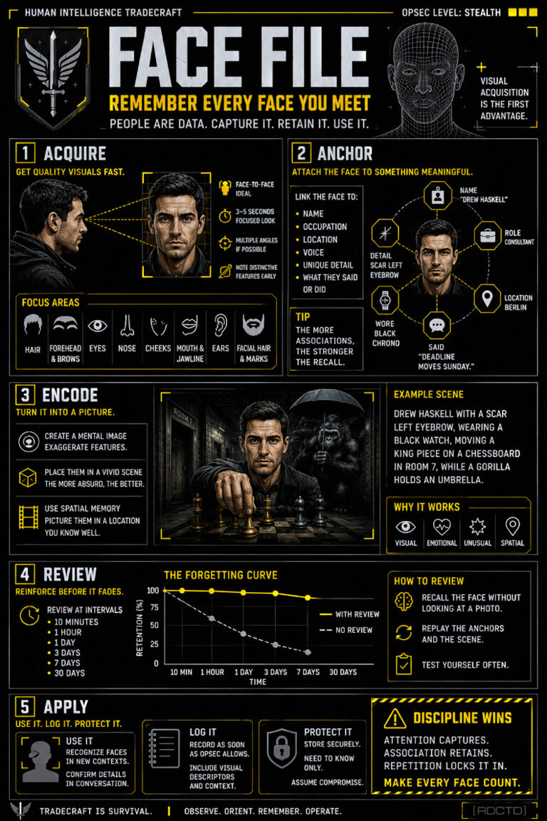 Remembering Faces Infographic | RDCTD Tradecraft