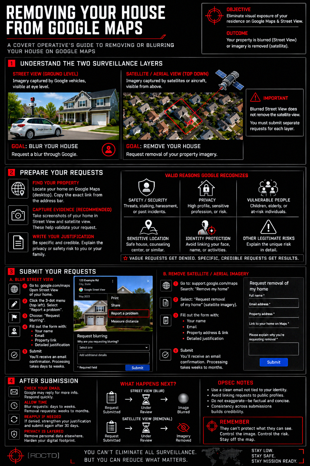 Removing Your House From Google Maps | RDCTD Tradecraft