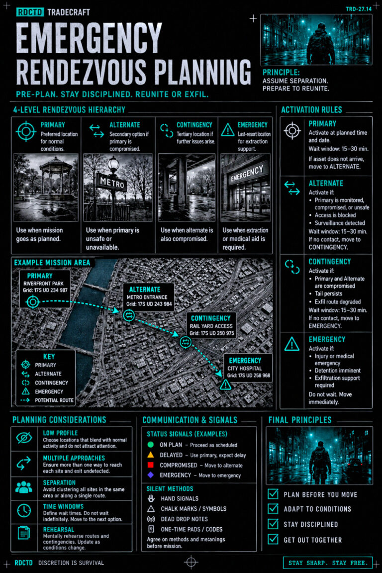 Rendezvous Planning Infographic PDF | RDCTD Tradecraft