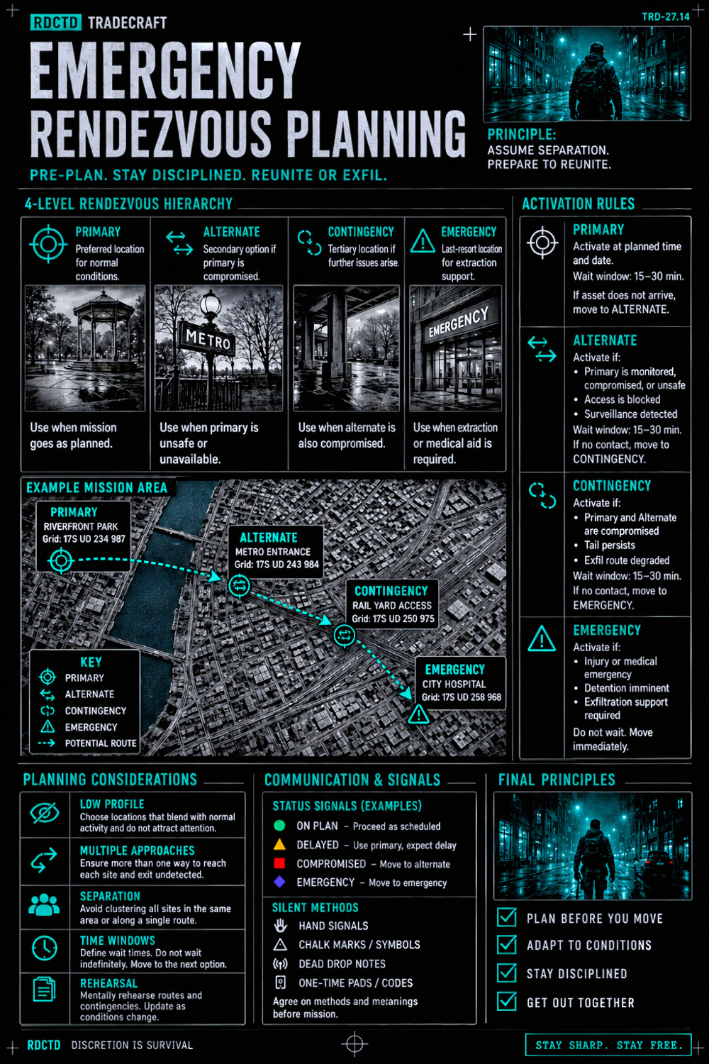 Rendezvous Planning Infographic PDF | RDCTD Tradecraft