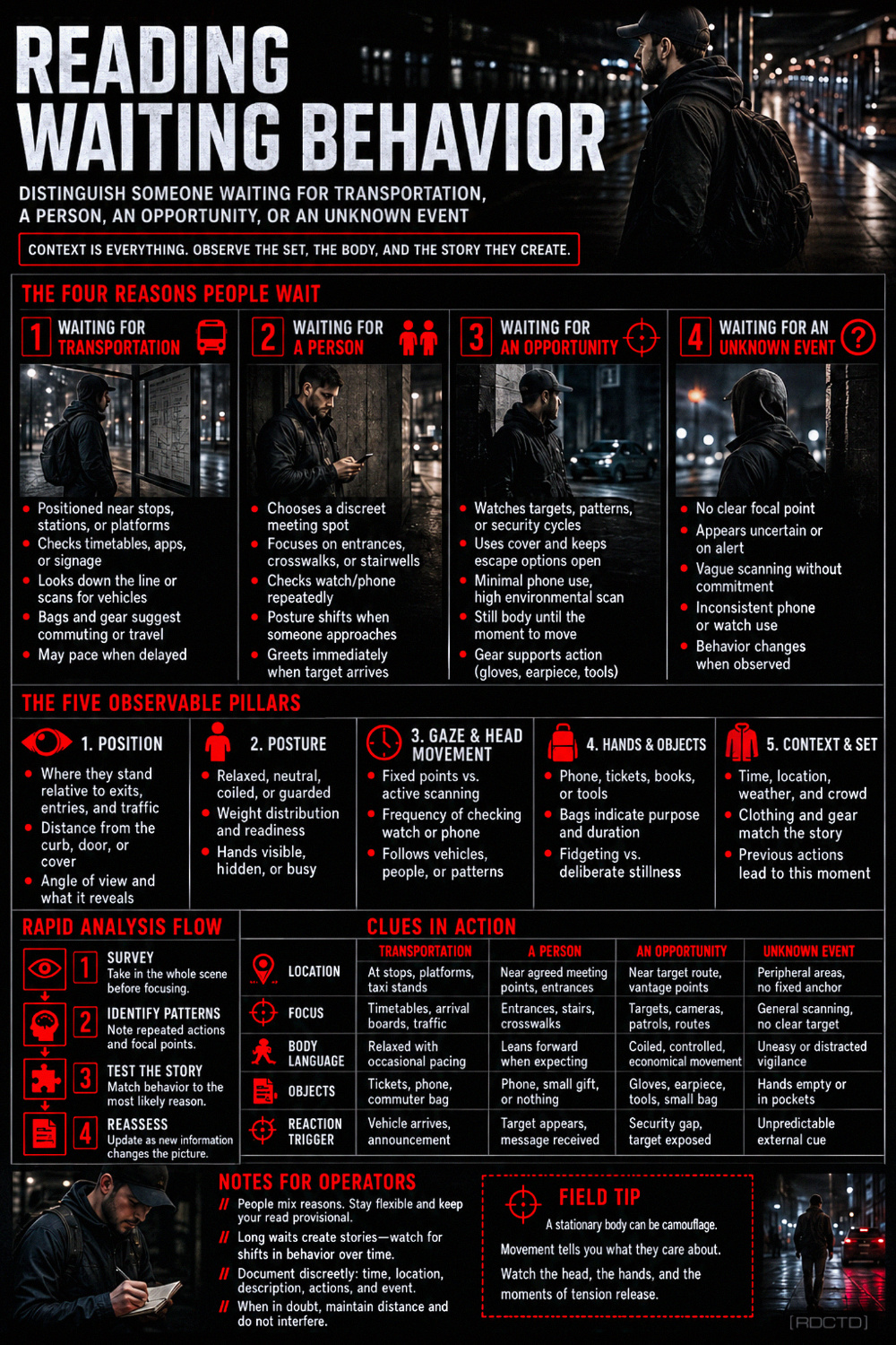 Reading Waiting Behavior 342 Infographic PDF | RDCTD Tradecraft