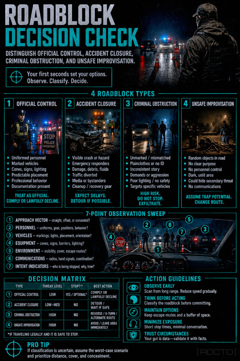 Roadblock Decision Point Infographic PDF | RDCTD Tradecraft