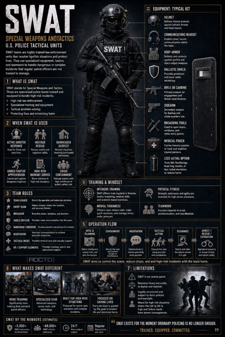 SWAT Explained Infographic | RDCTD Tradecraft