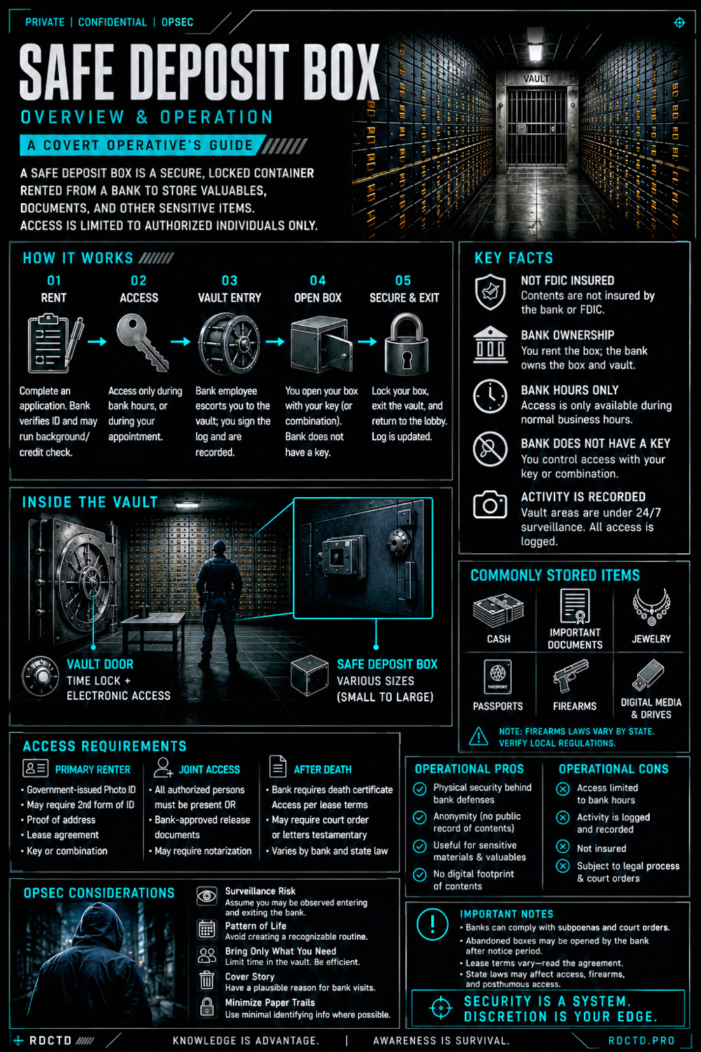 Safe Deposit Box Infographic PDF | RDCTD Tradecraft