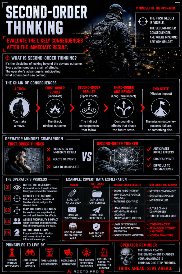 Second Order Thinking Infographic PDF | RDCTD Tradecraft