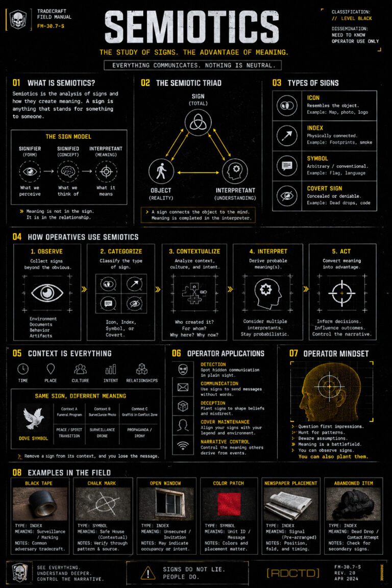 Semiotics Infographic | RDCTD Tradecraft