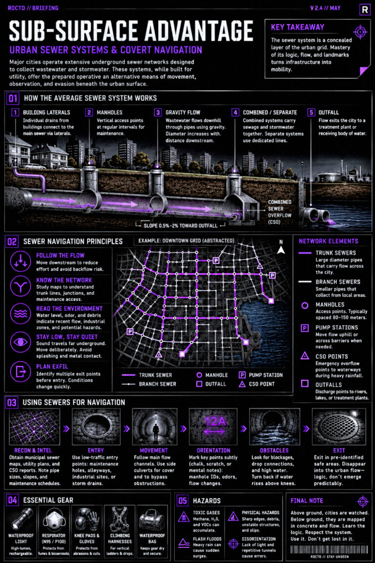 Sewer Navigation Infographic PDF | RDCTD Tradecraft