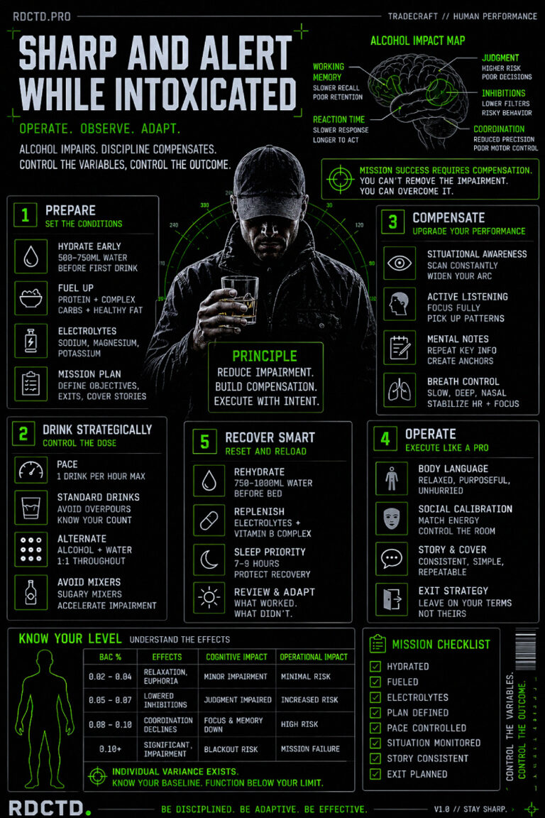 Sharp While Drunk Infographic | RDCTD Tradecraft