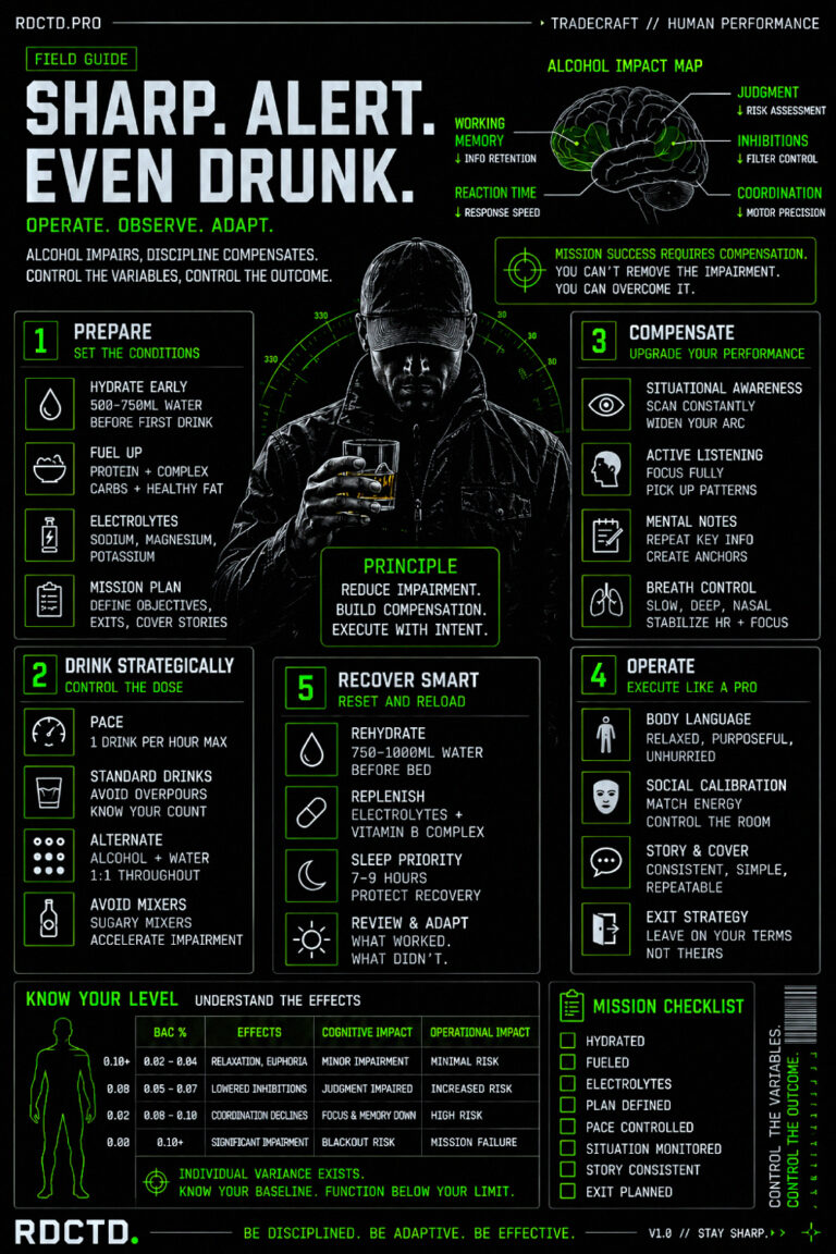 Sharp While Drunk Infographic | RDCTD Tradecraft