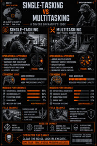 Single-Tasking vs Multitasking Infographic PDF | RDCTD Tradecraf