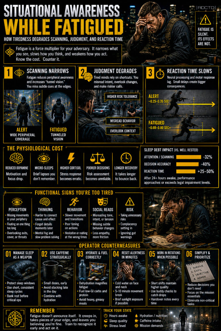 Situational Awareness While Fatigued 213 Infographic PDF | RDCTD Tradecraft