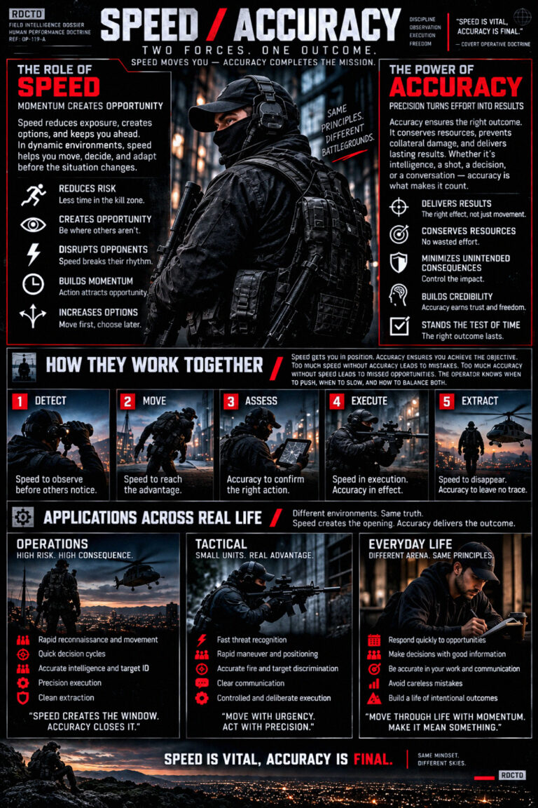 Speed : Accuracy Infographic PDF | RDCTD Tradecraft