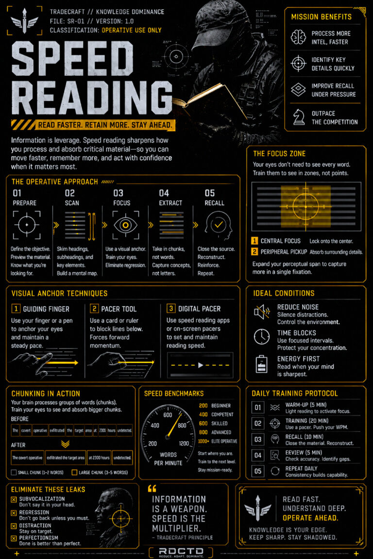 Speed Reading Infographic | RDCTD Tradecraft