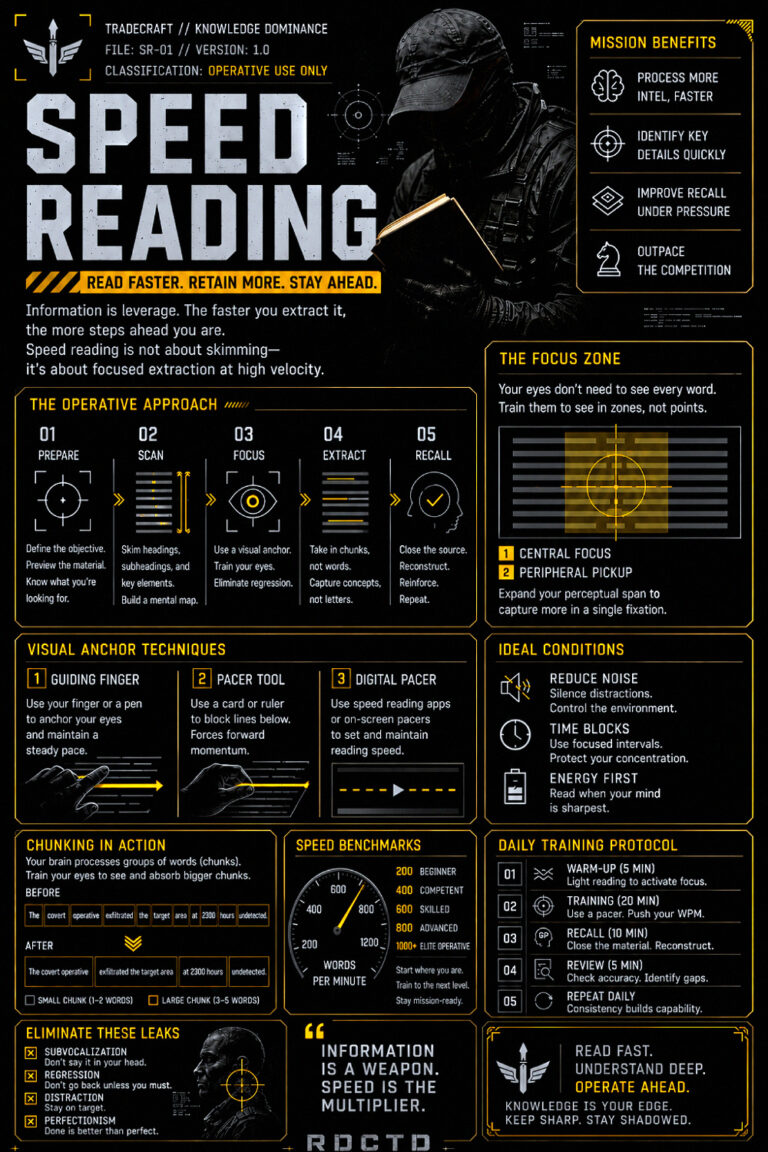 Speed Reading Infographic | RDCTD Tradecraft