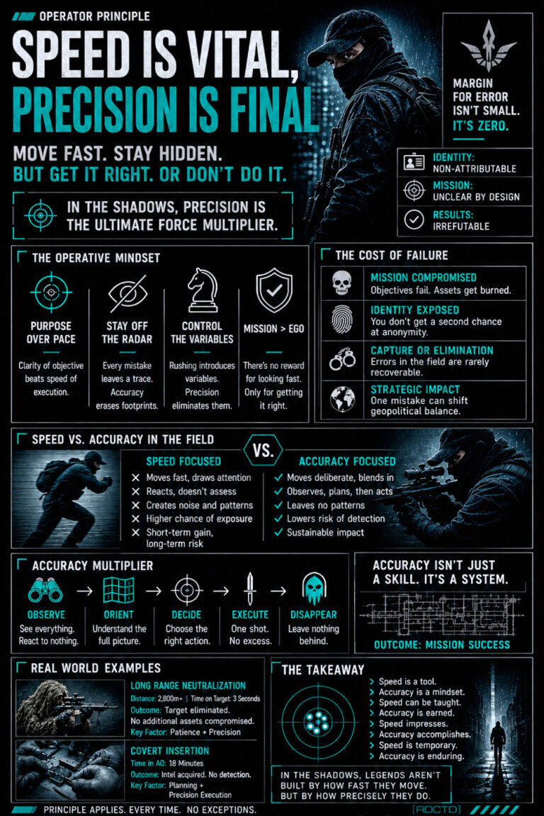 Speed vs Precision Infographic PDF | RDCTD Tradecraft
