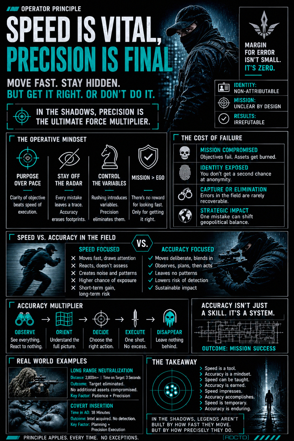 Speed vs Precision Infographic PDF | RDCTD Tradecraft