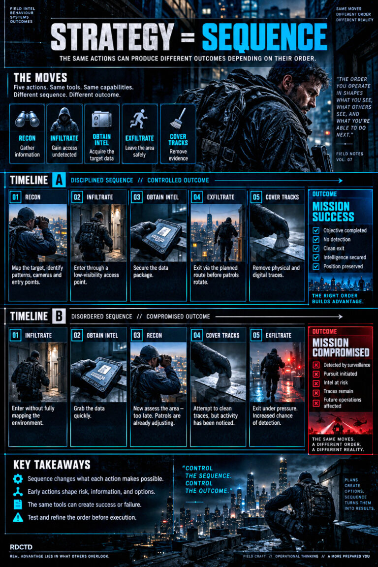 Strategy equals Sequence Infographic PDF | RDCTD Tradecraft