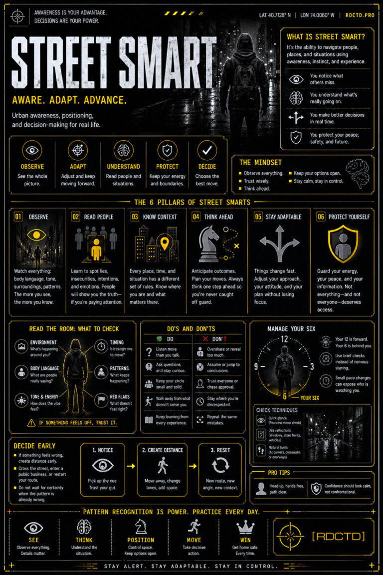 Street Smarts Essentials Infographic | RDCTD Tradecraft