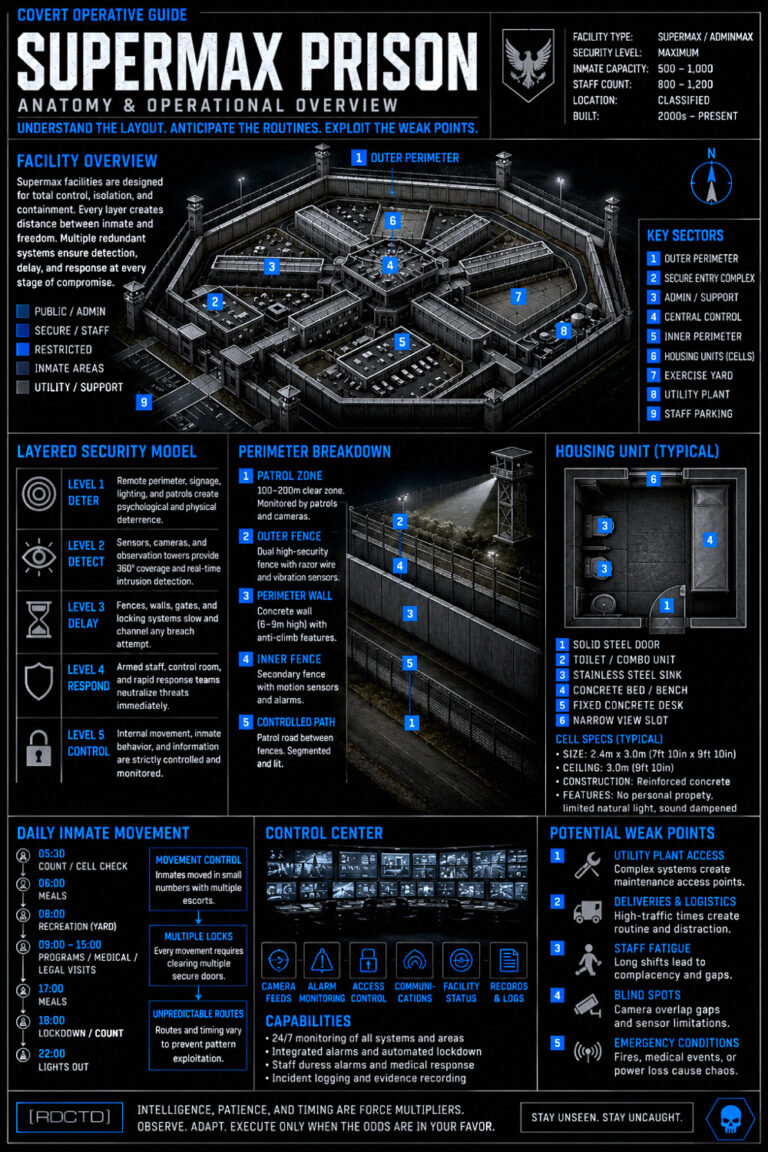 Supermax Prison Infographic | RDCTD Tradecraft