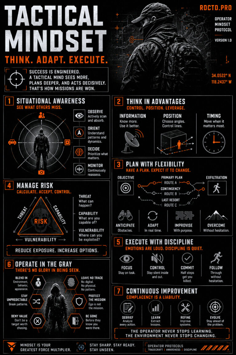 Tactical Mindset Infographic | RDCTD Tradecraft