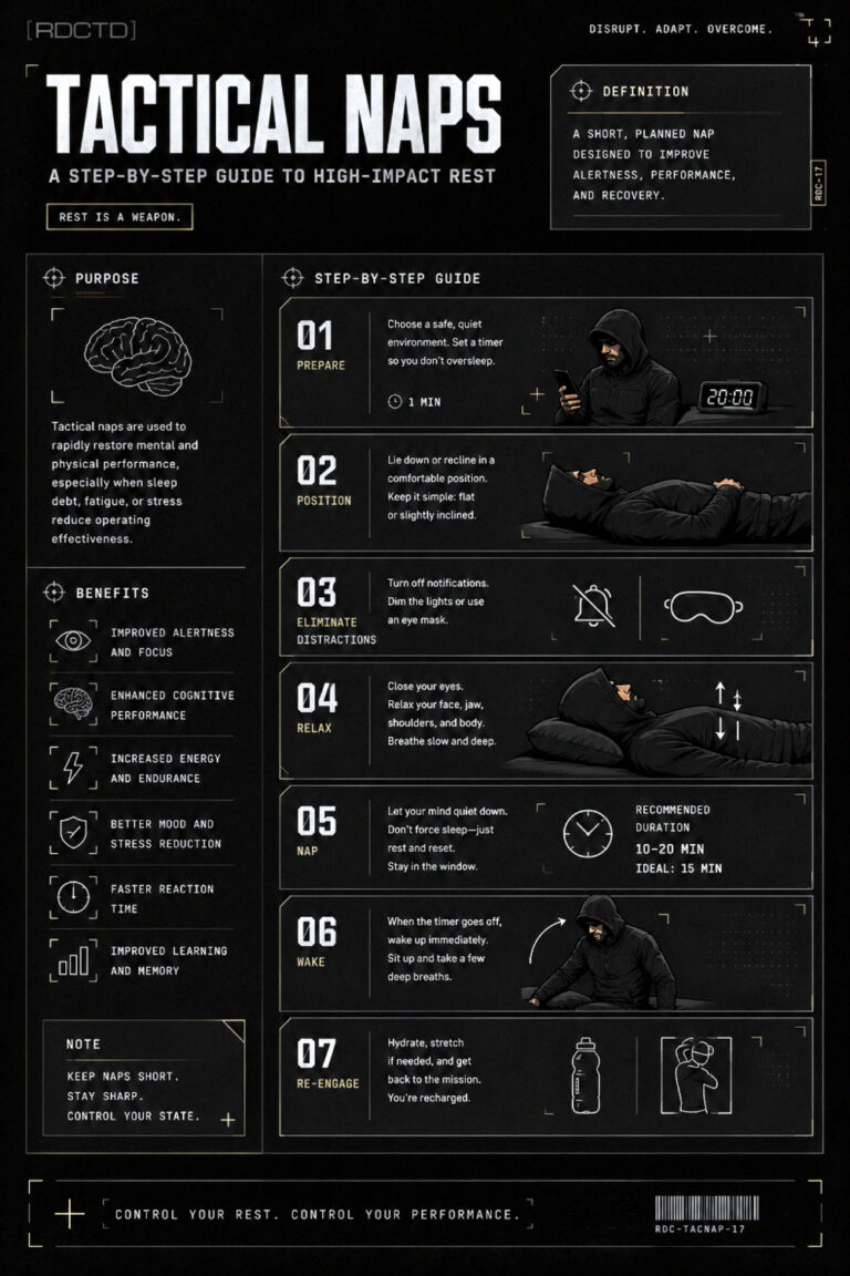 Tactical Nap Infographic | RDCTD Tradecraft