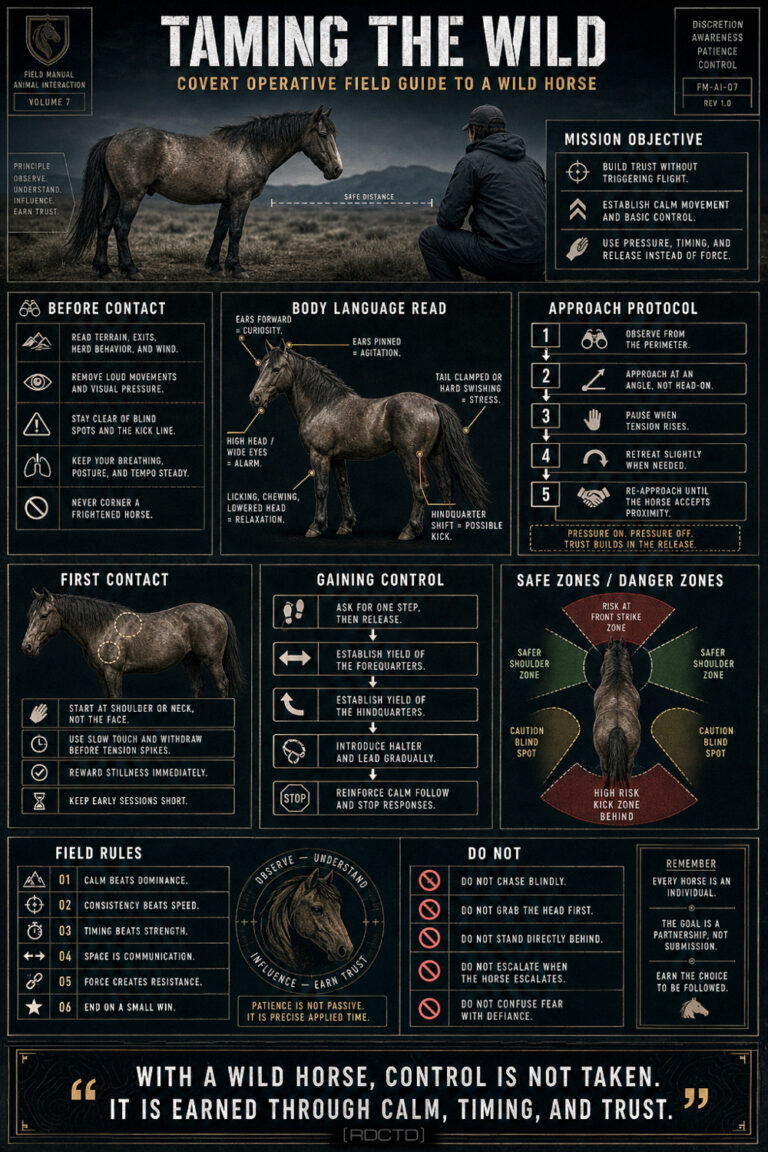 Taming a Wild Horse Infographic | RDCTD Tradecraft