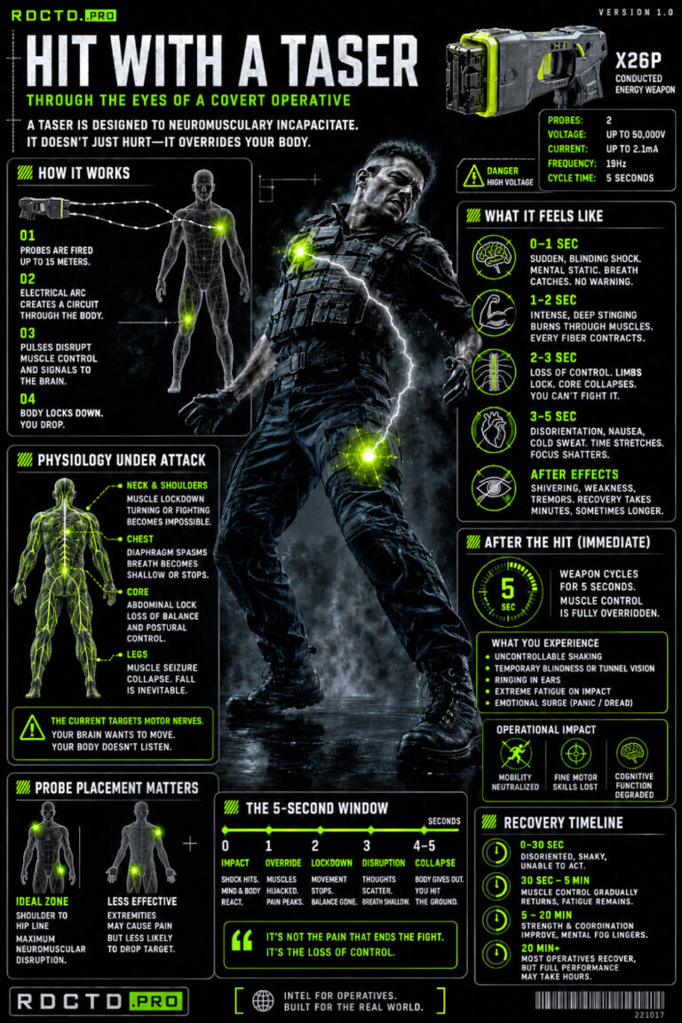 Taser Experience Infographic PDF | RDCTD Tradecraft