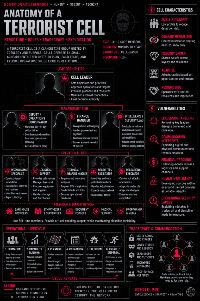 Terrorist Cell Infographic | RDCTD Tradecraft